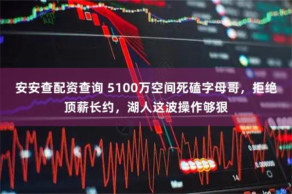 安安查配资查询 5100万空间死磕字母哥，拒绝顶薪长约，湖人这波操作够狠